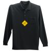 Long Sleeve Silk Touch Polo with Pocket Thumbnail